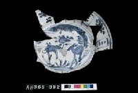 青花折沿盤（卡拉克瓷）殘件藏品圖，第4張